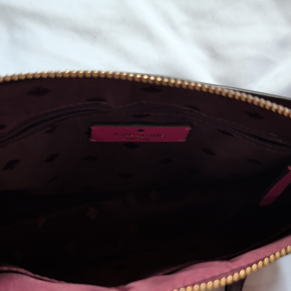 kate spade Burgundy Leather Crossbody with Gold Hardware - Picture 4 of 5